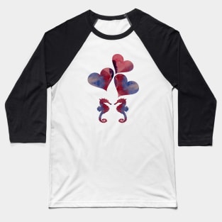 Seahorse Art Baseball T-Shirt